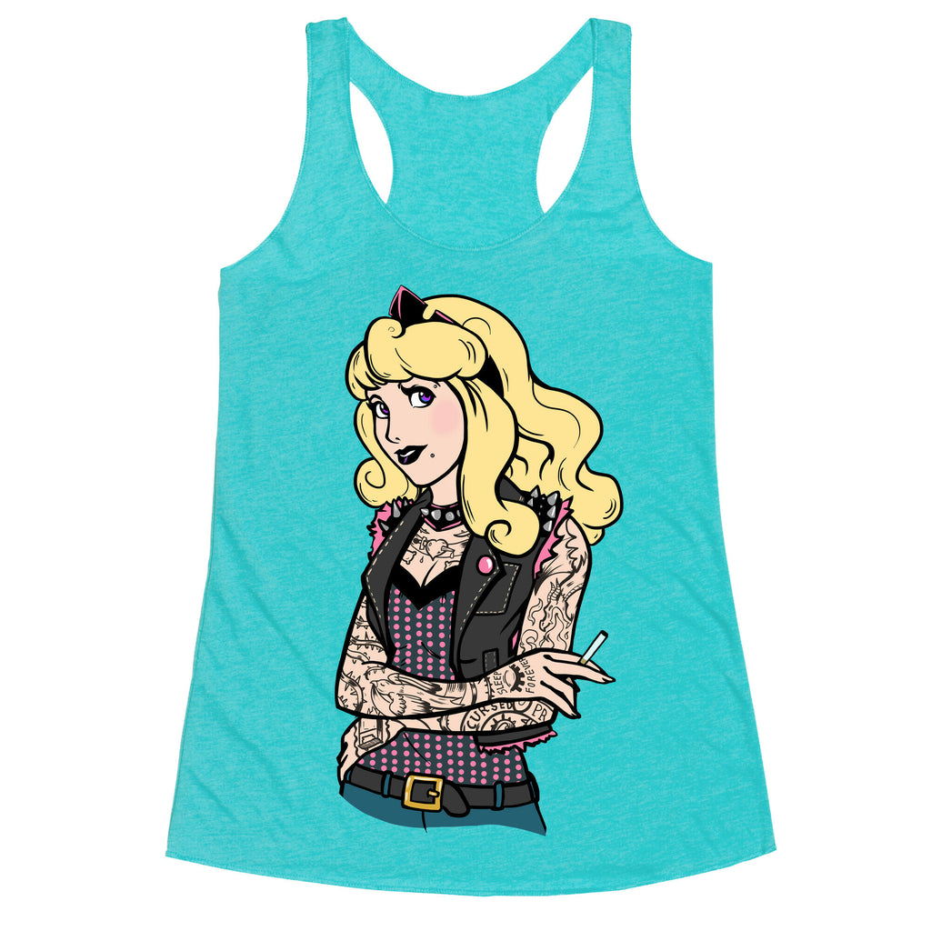 Sleeping Punk Beauty Racerback Tank