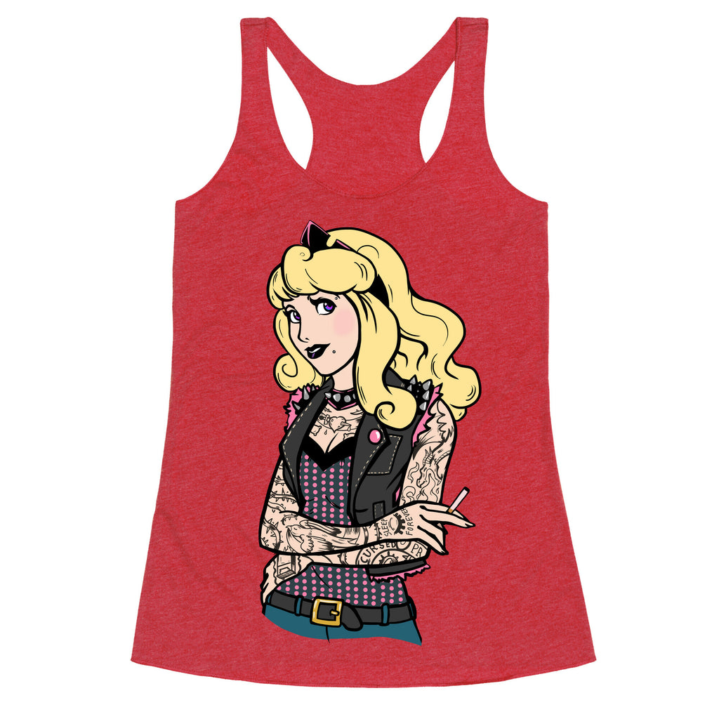 Sleeping Punk Beauty Racerback Tank