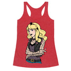 Sleeping Punk Beauty Racerback Tank