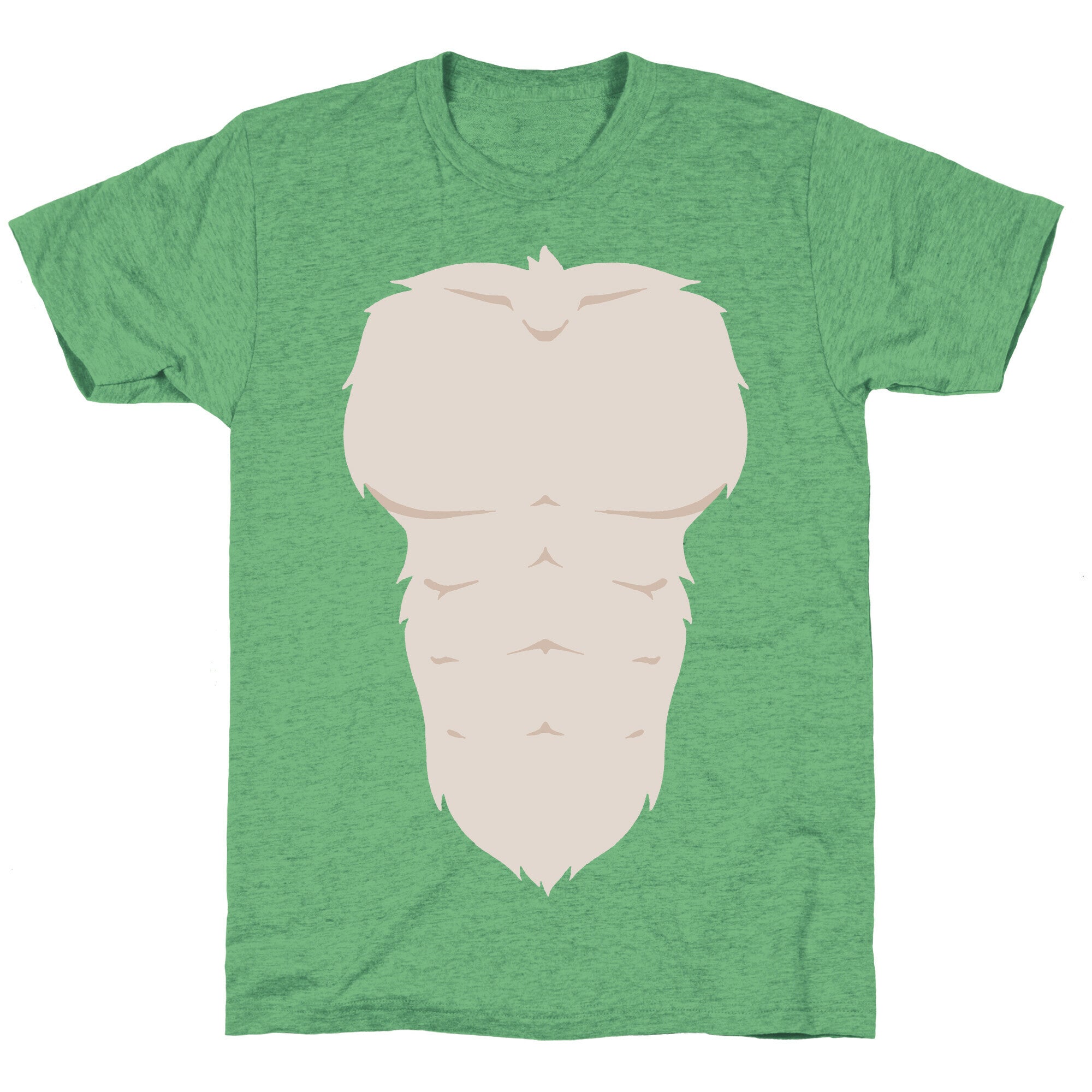 Ripped Furry Chest Unisex Triblend Tee