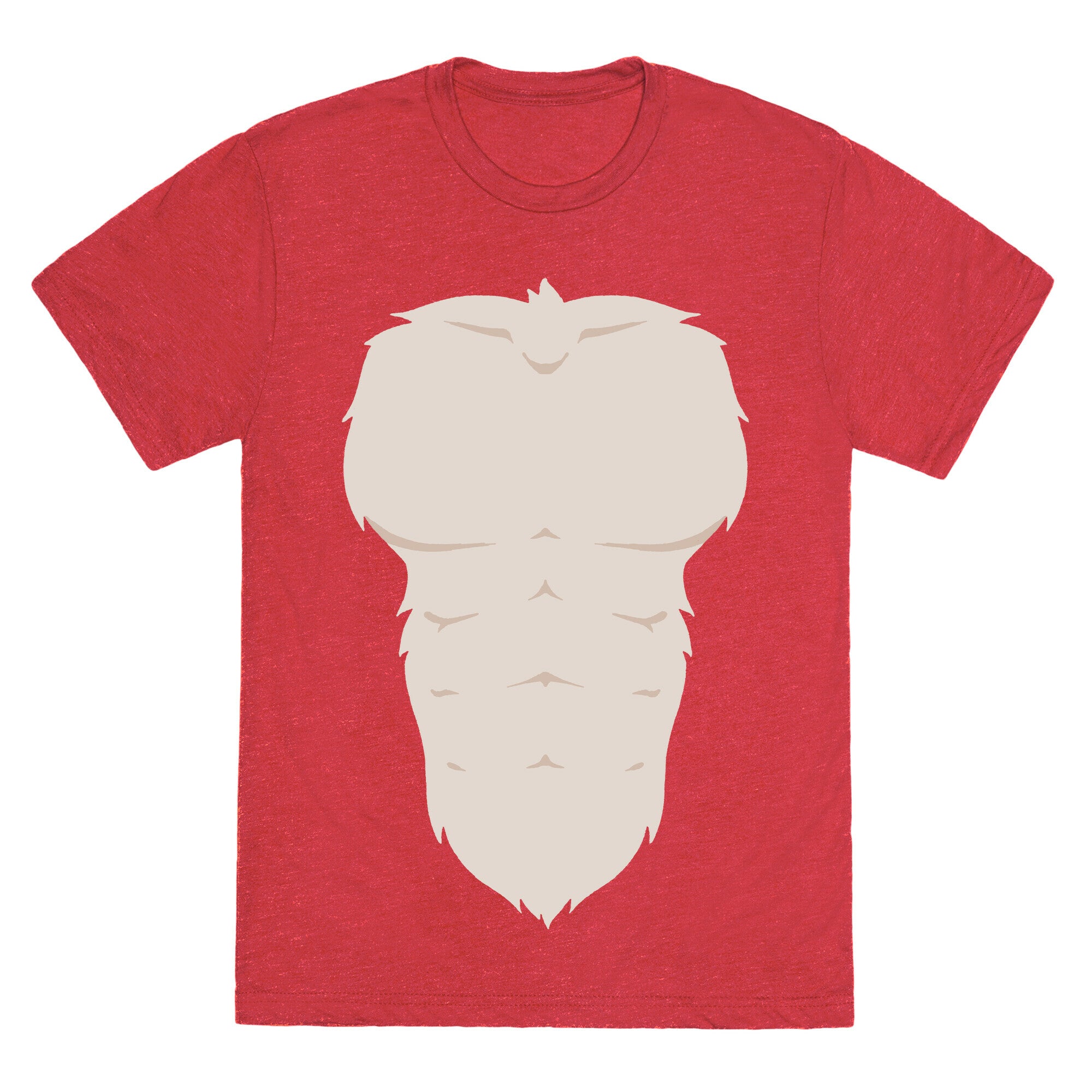 Ripped Furry Chest Unisex Triblend Tee