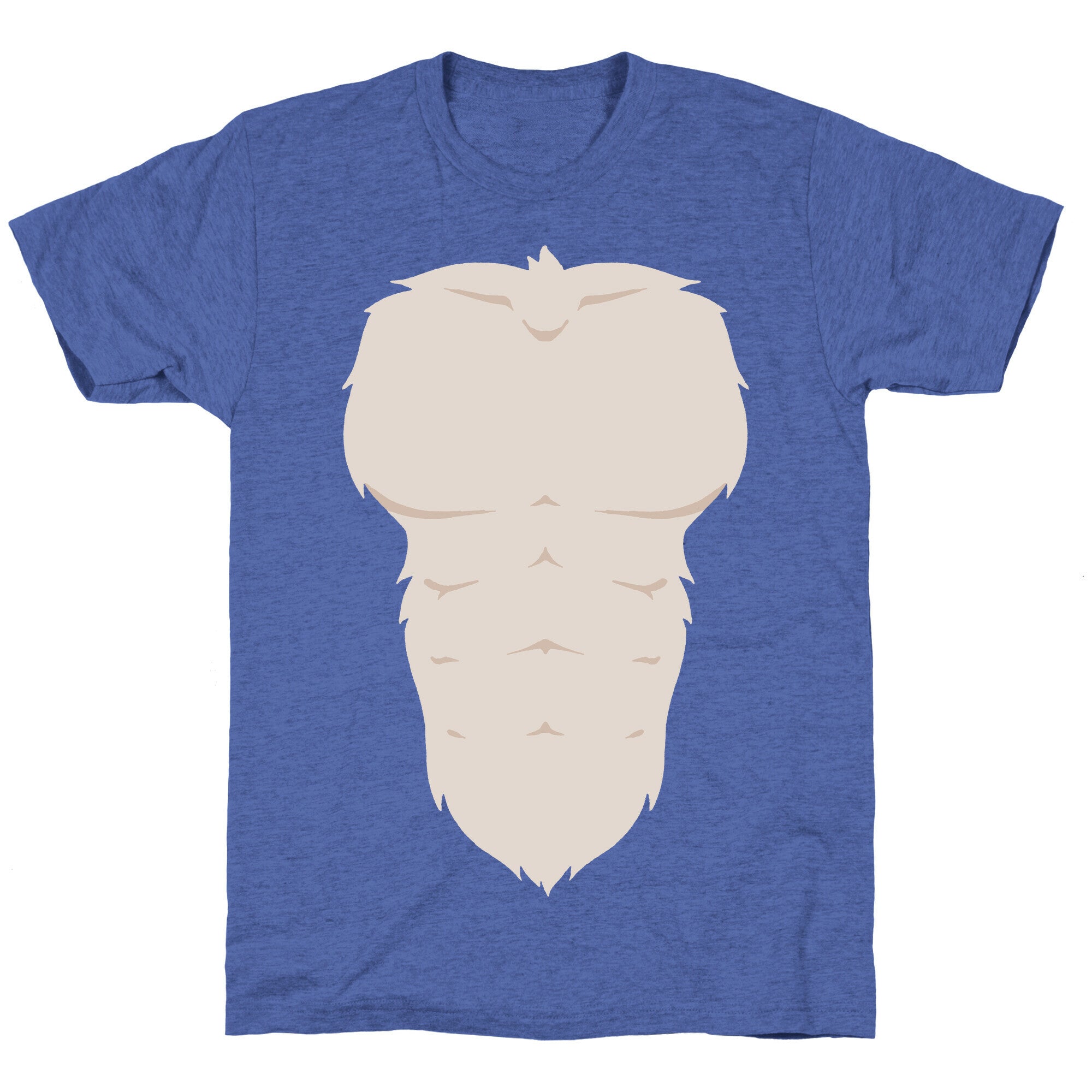 Ripped Furry Chest Unisex Triblend Tee