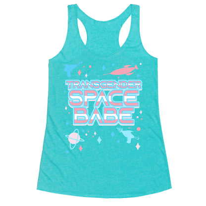 Transgender Space Babe Racerback Tank