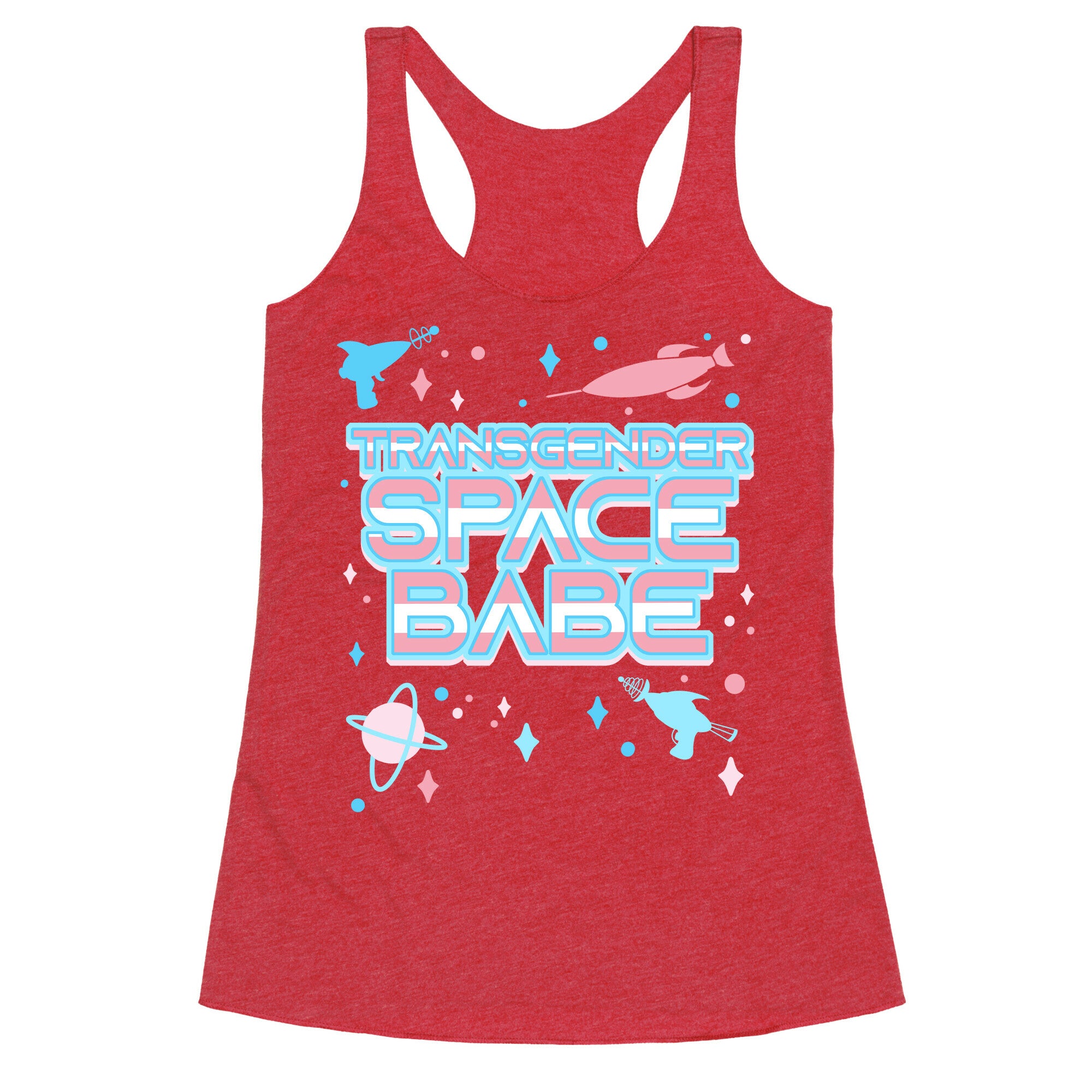 Transgender Space Babe Racerback Tank