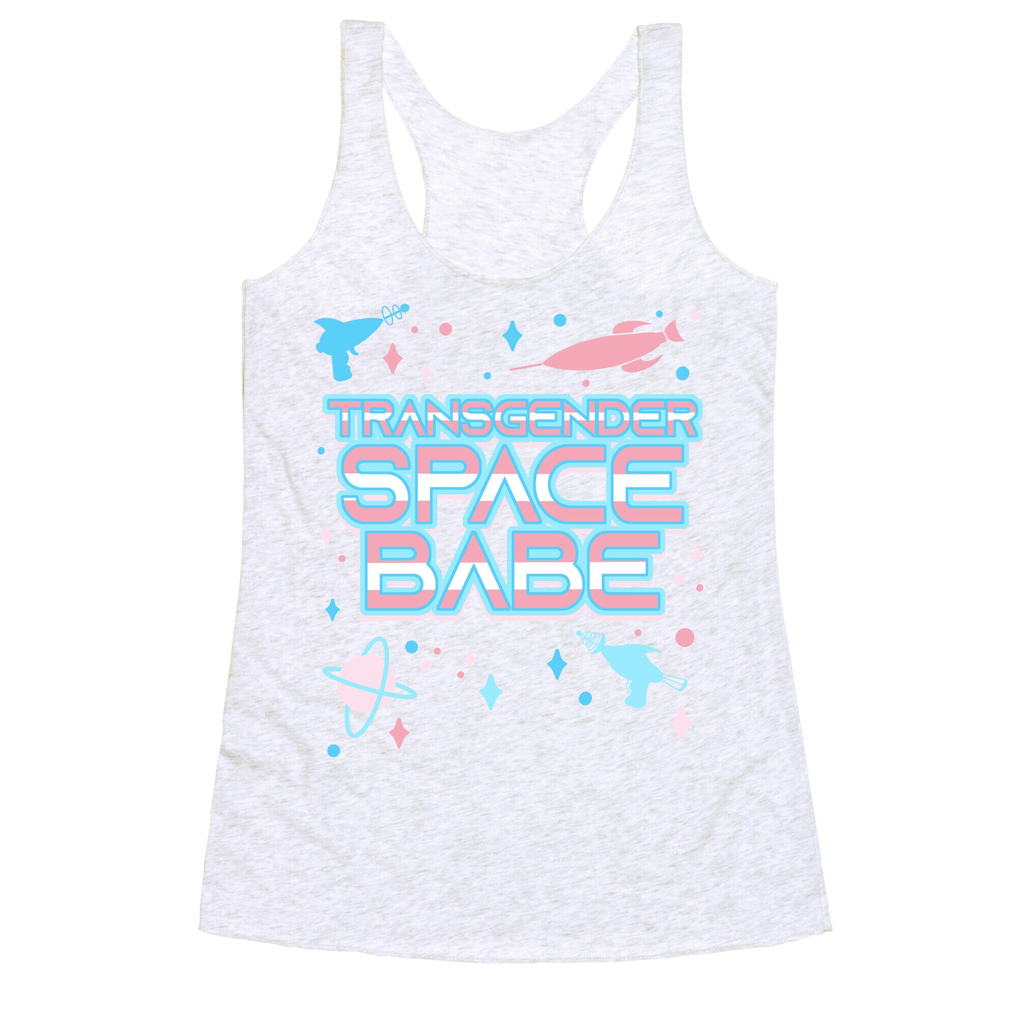 Transgender Space Babe Racerback Tank