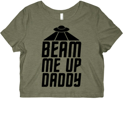 Beam Me Up Daddy Parody Graphic Baby Tee