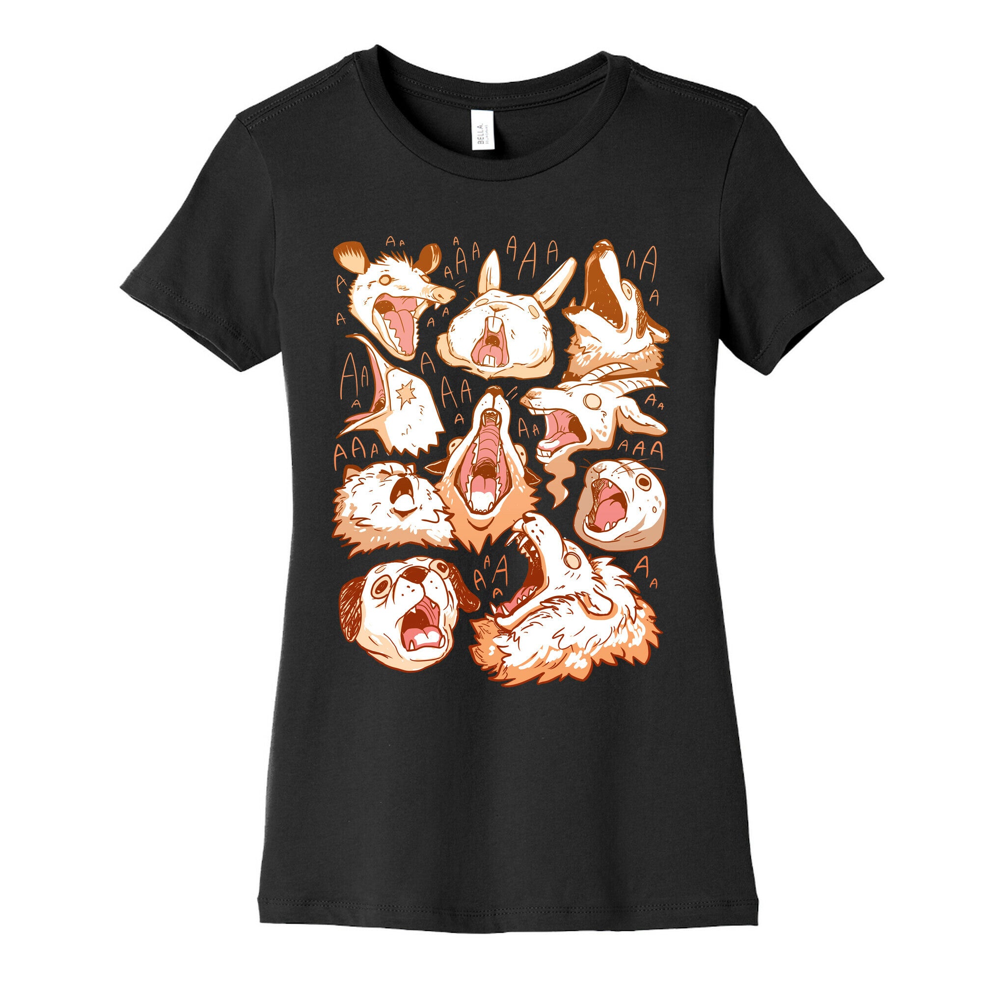 Screaming Animals Women's Cotton Tee