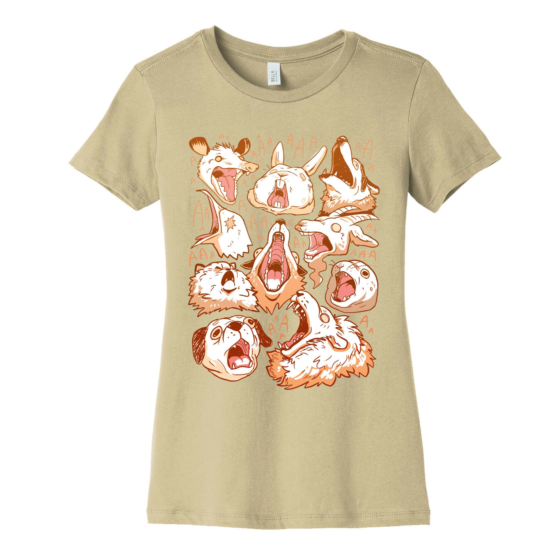 Screaming Animals Women's Cotton Tee