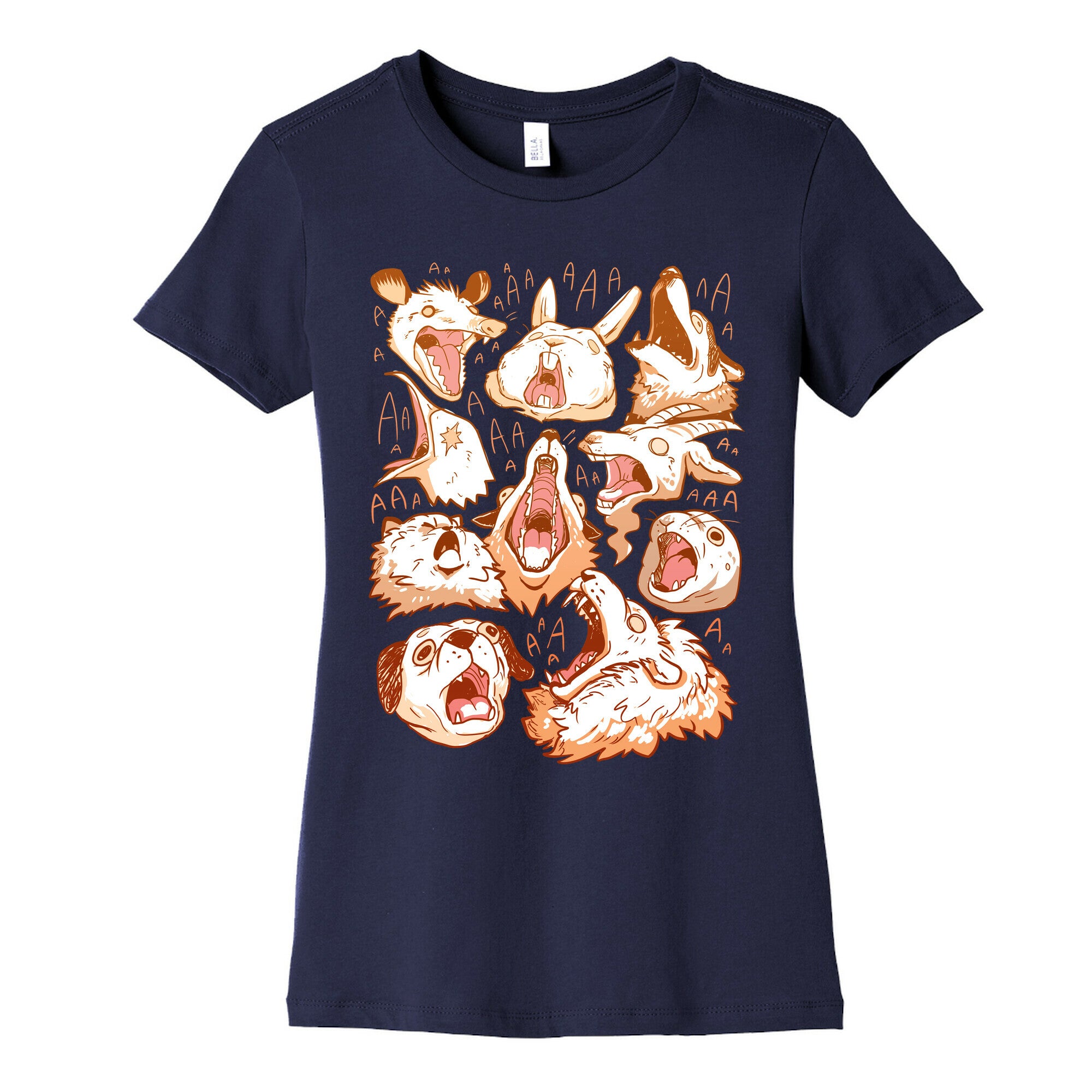 Screaming Animals Women's Cotton Tee