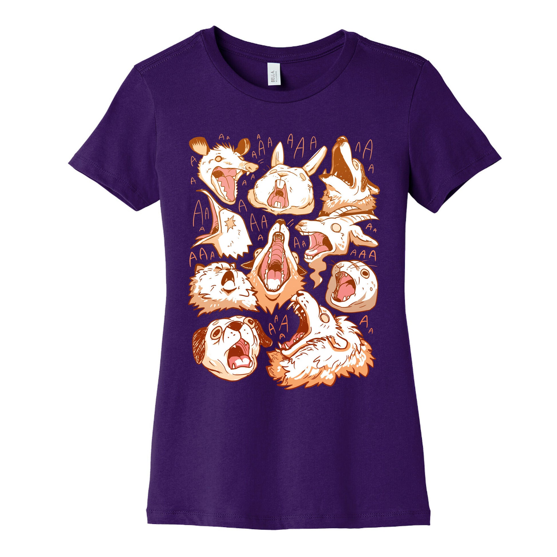 Screaming Animals Women's Cotton Tee