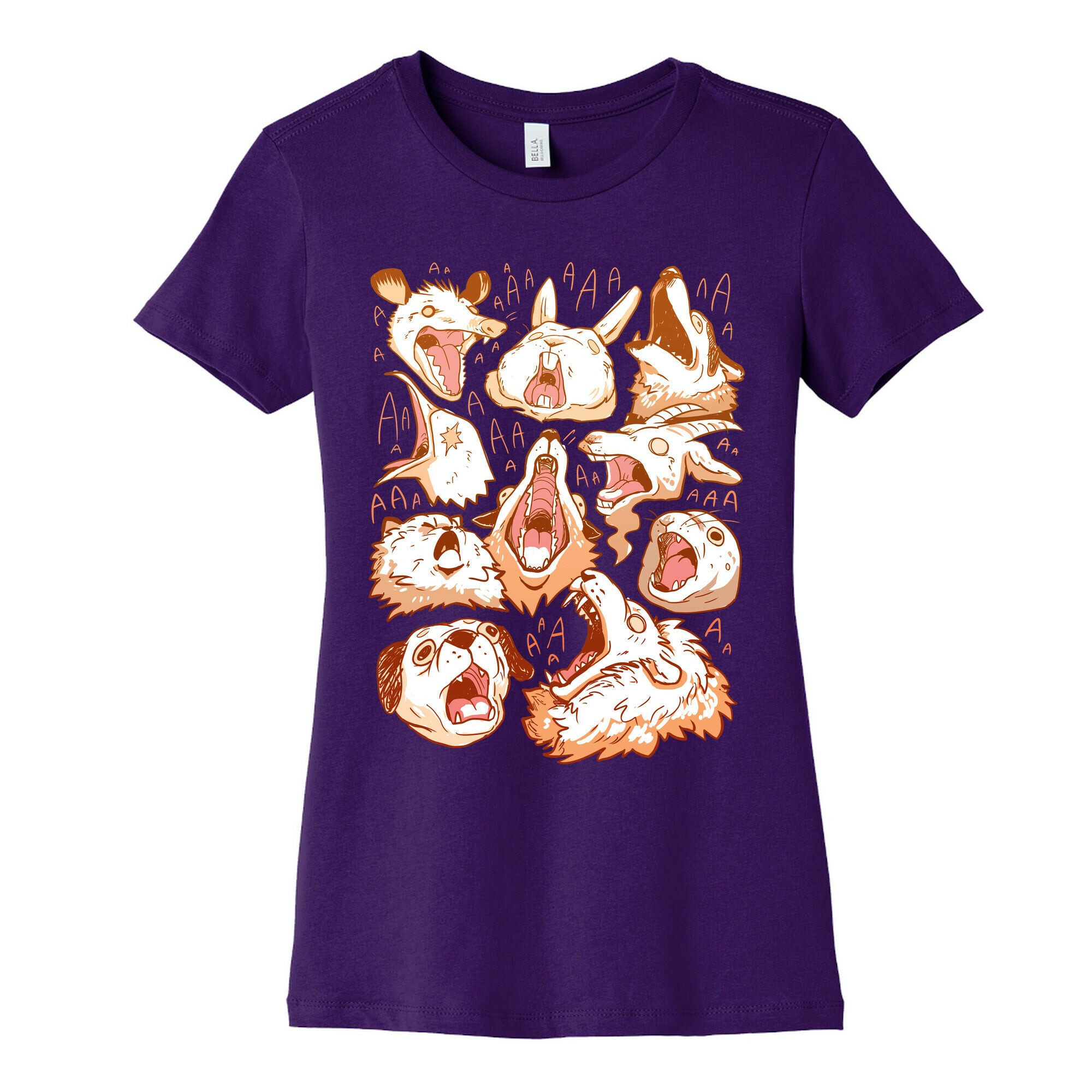Screaming Animals Women's Cotton Tee
