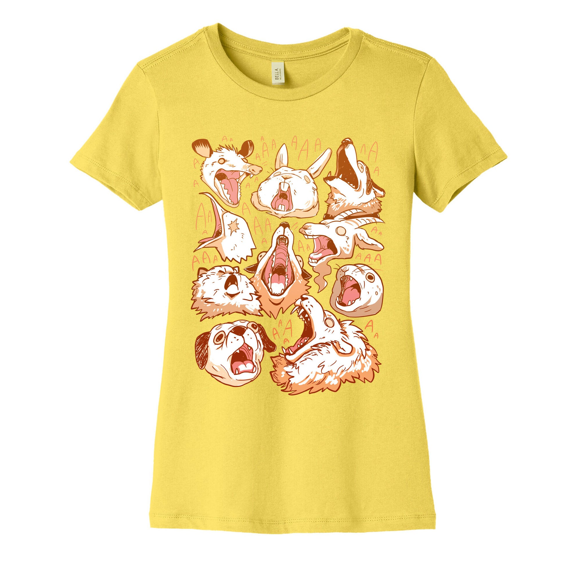 Screaming Animals Women's Cotton Tee