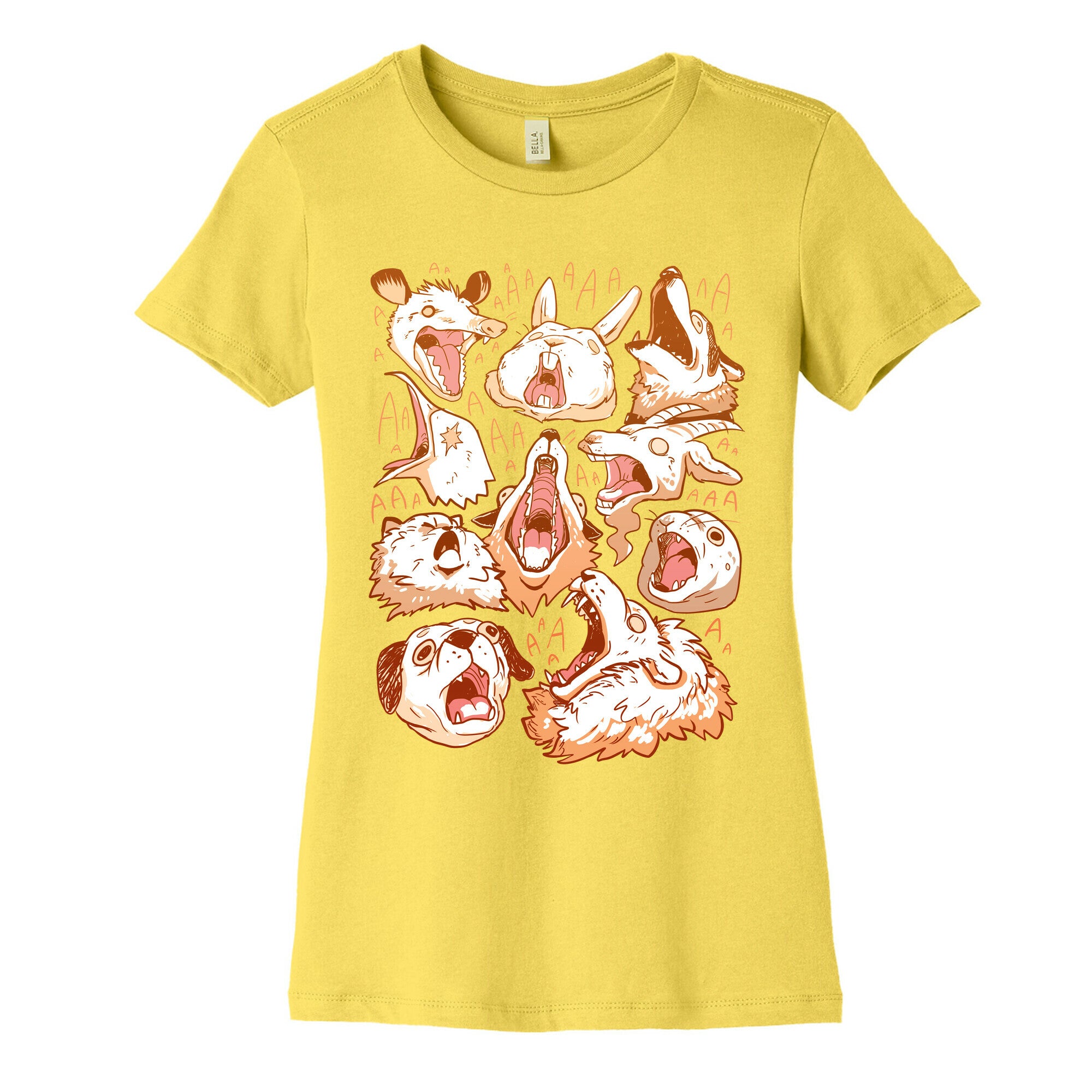 Screaming Animals Women's Cotton Tee