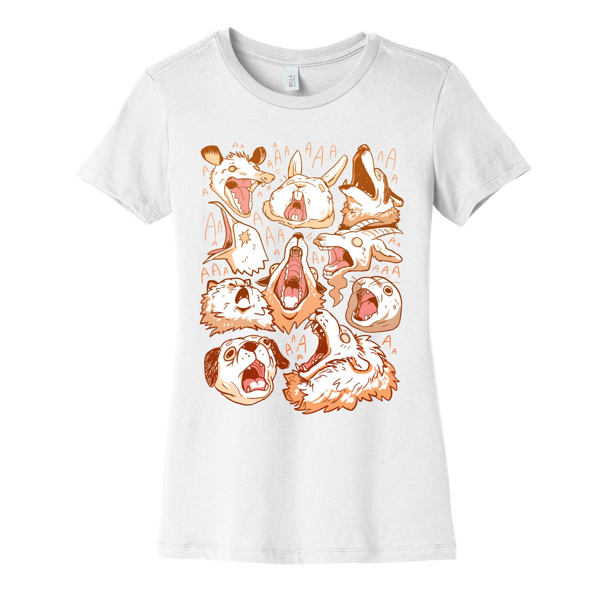 Screaming Animals Women's Cotton Tee