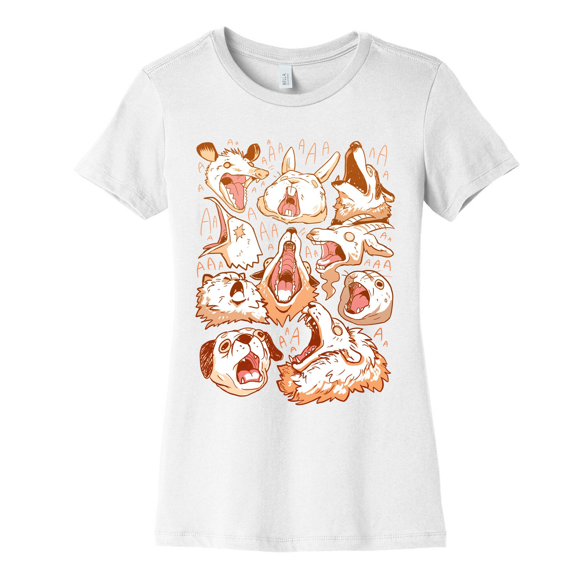 Screaming Animals Women's Cotton Tee