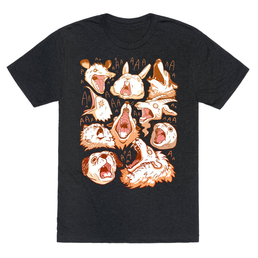 Screaming Animals Unisex Triblend Tee