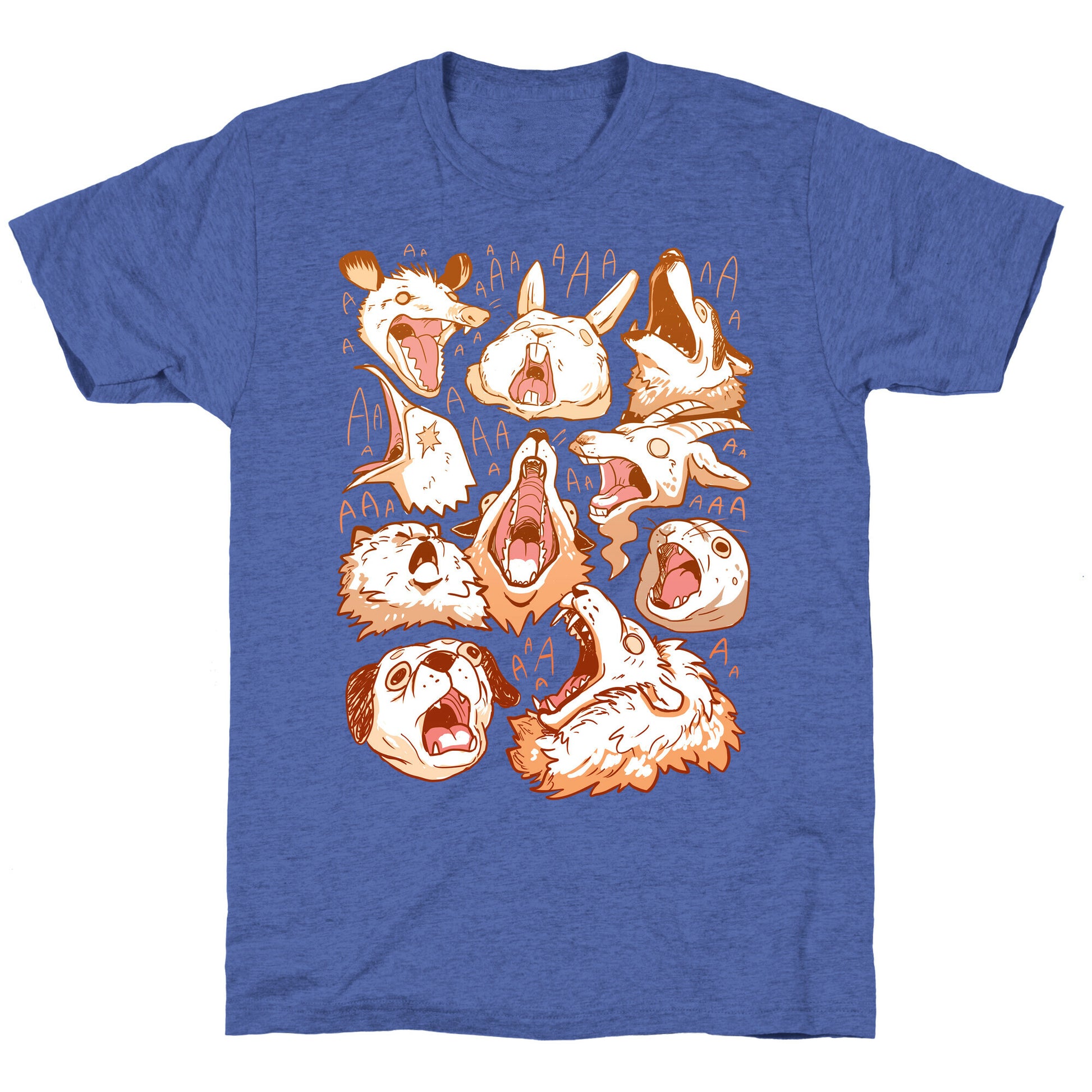 Screaming Animals Unisex Triblend Tee