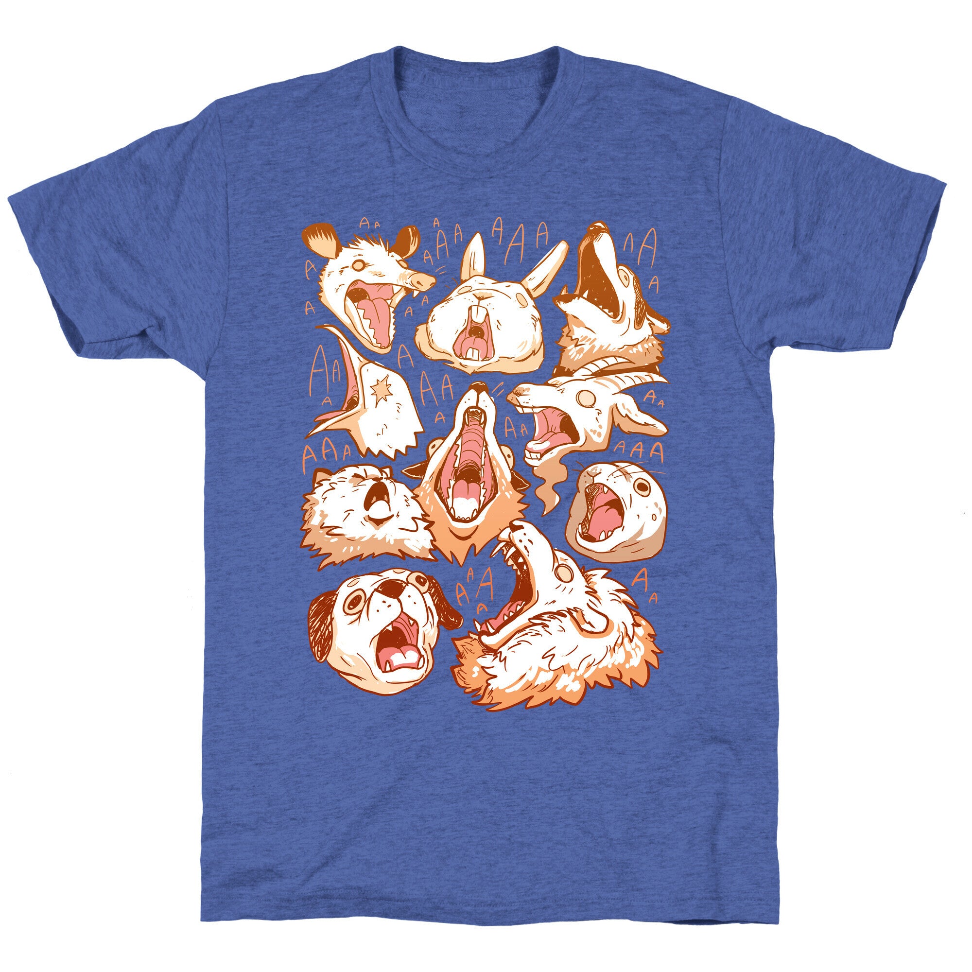Screaming Animals Unisex Triblend Tee