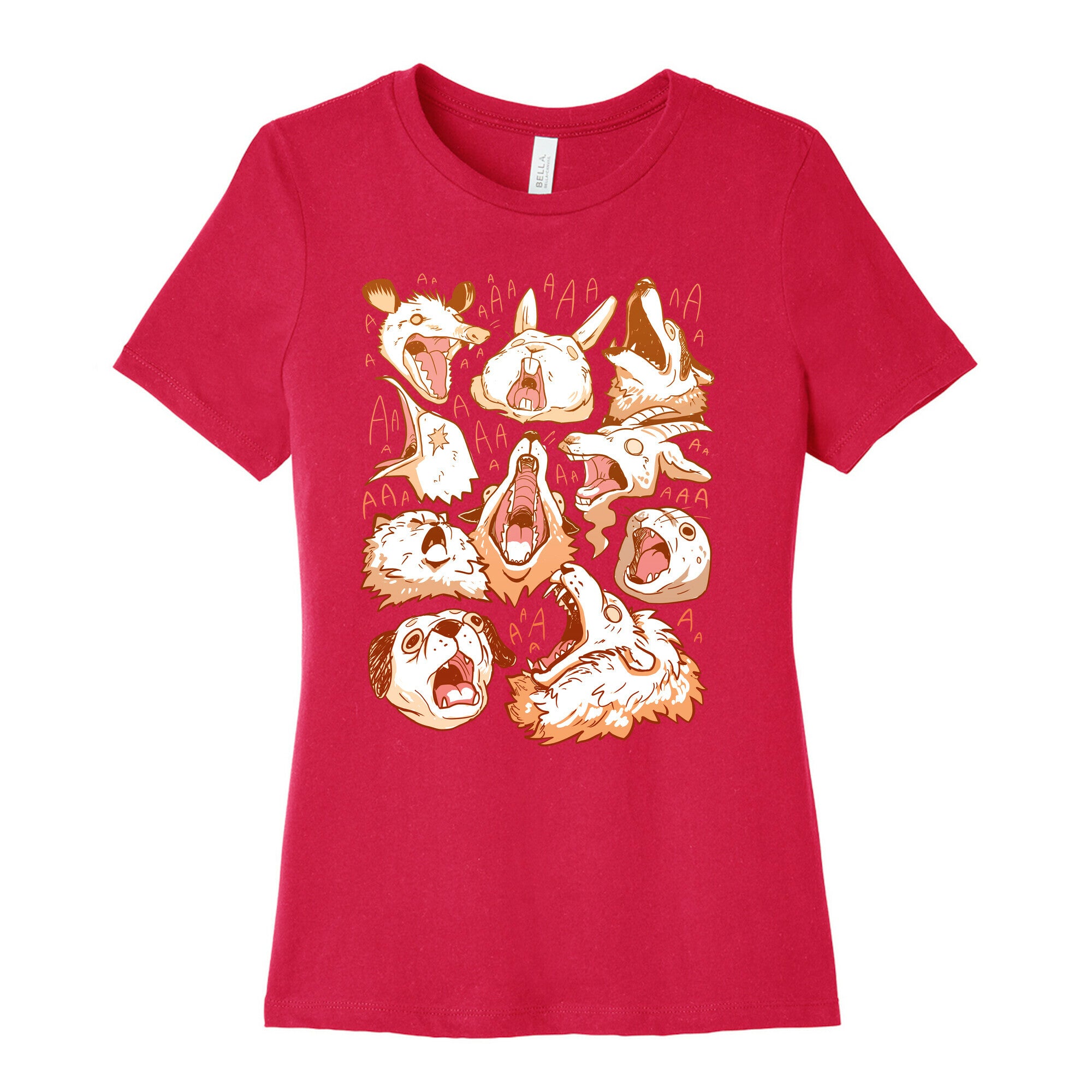 Screaming Animals Women's Cotton Tee