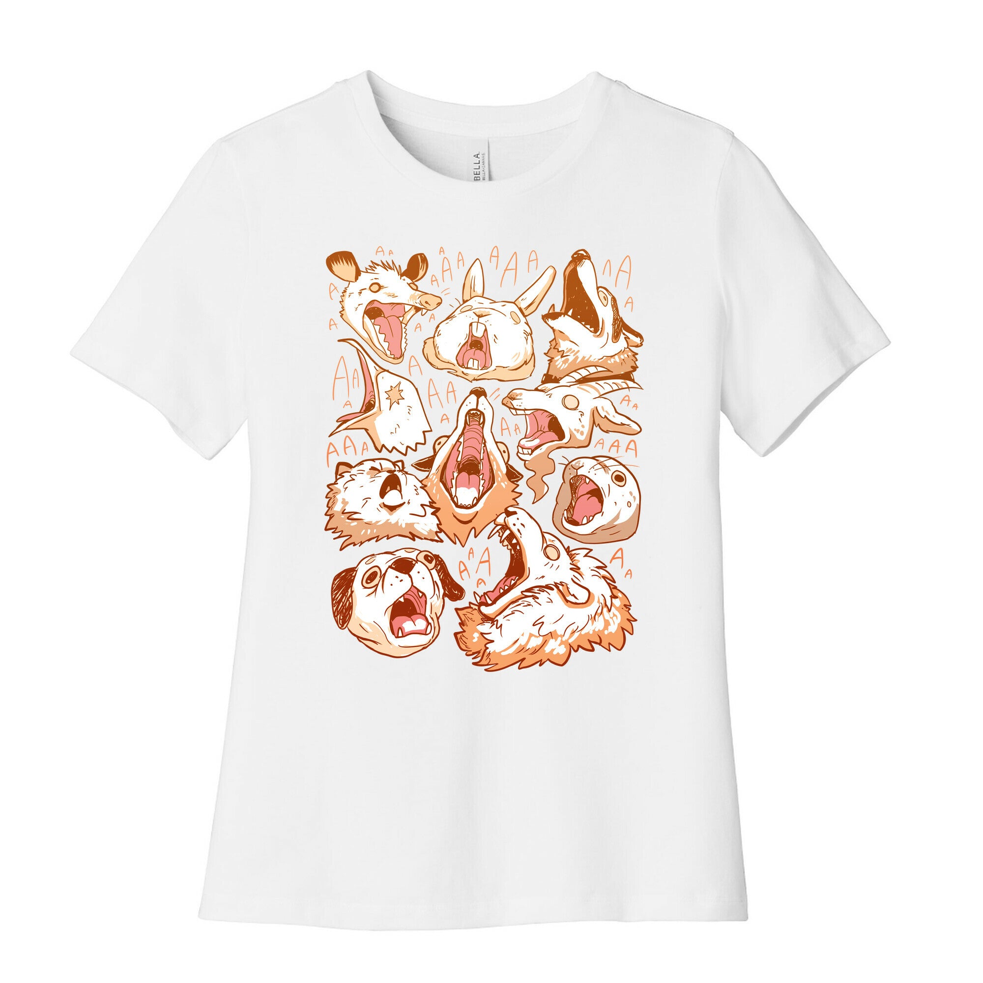 Screaming Animals Women's Cotton Tee