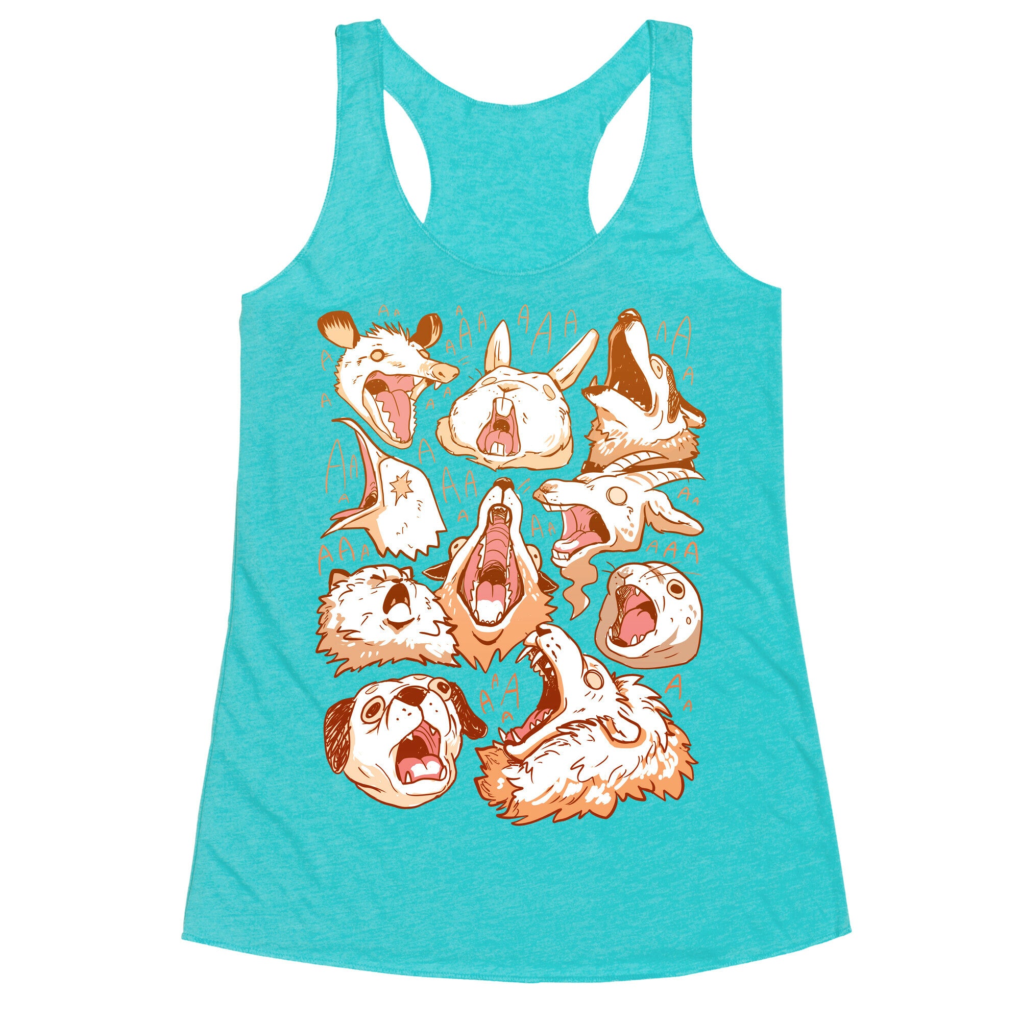 Screaming Animals Racerback Tank