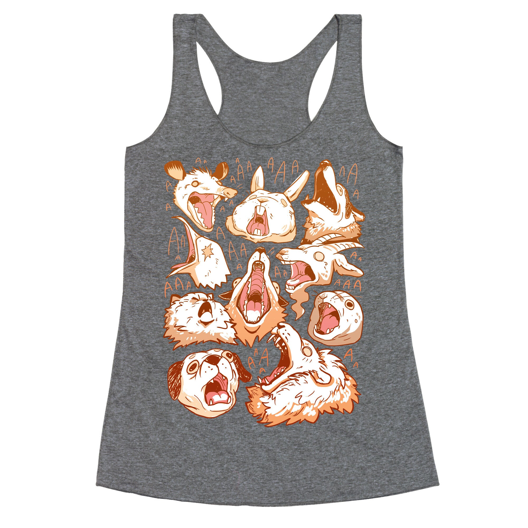 Screaming Animals Racerback Tank