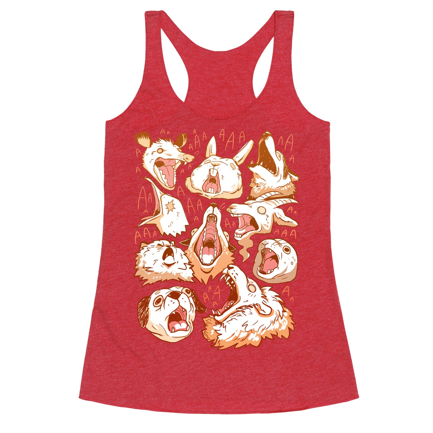 Screaming Animals Racerback Tank