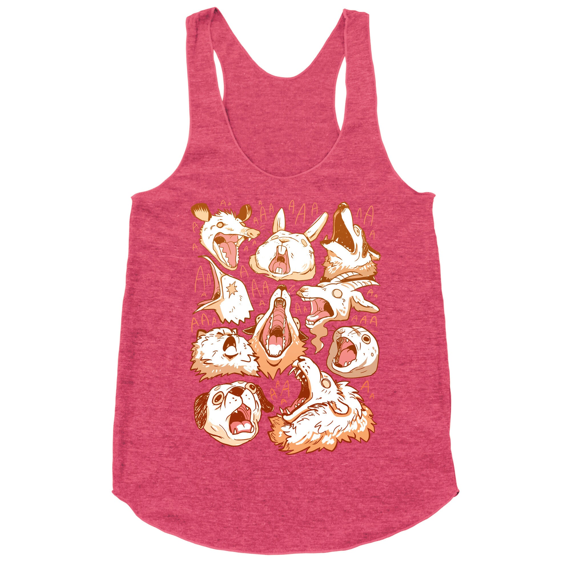 Screaming Animals Racerback Tank