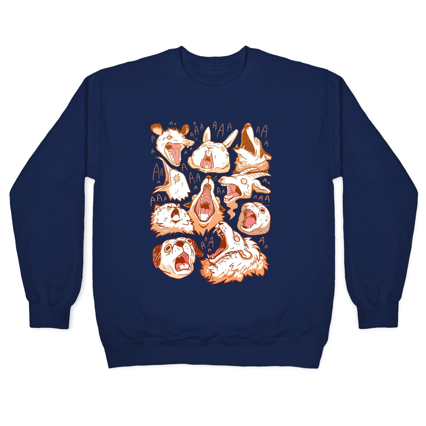 Screaming Animals Crewneck Sweatshirt