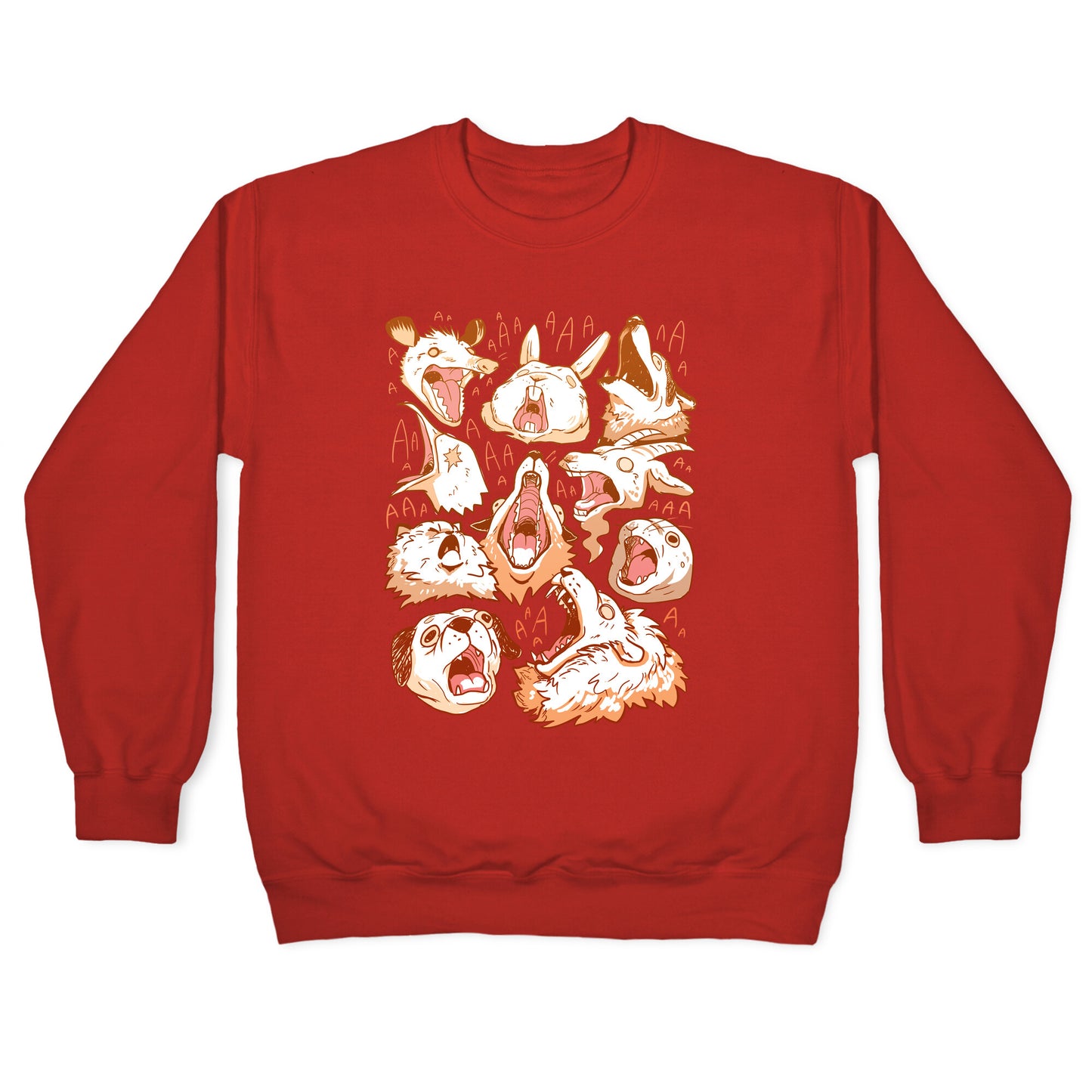 Screaming Animals Crewneck Sweatshirt