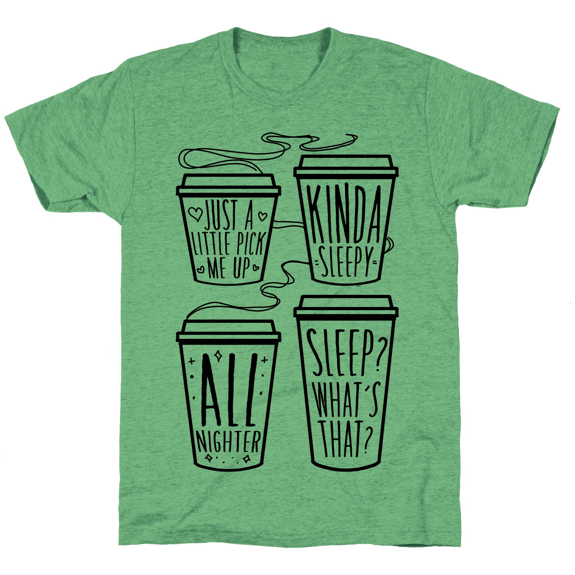 Coffee Sizes For The Restless Unisex Triblend Tee