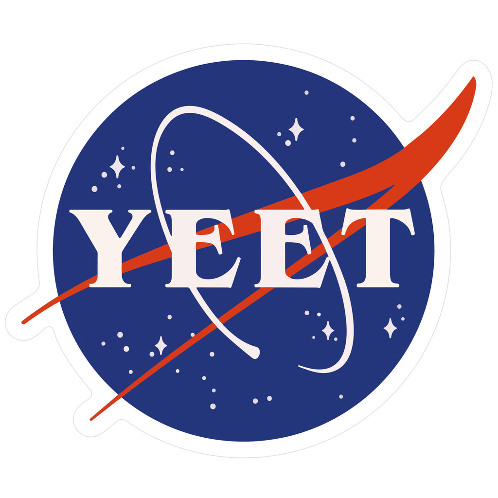 Yeet Nasa Logo Parody Sticker
