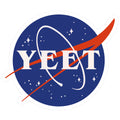 Yeet Nasa Logo Parody Sticker