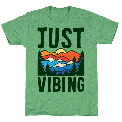Just Vibing Mountains Unisex Triblend Tee