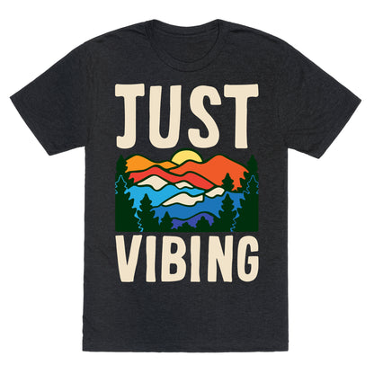 Just Vibing Mountains Unisex Triblend Tee