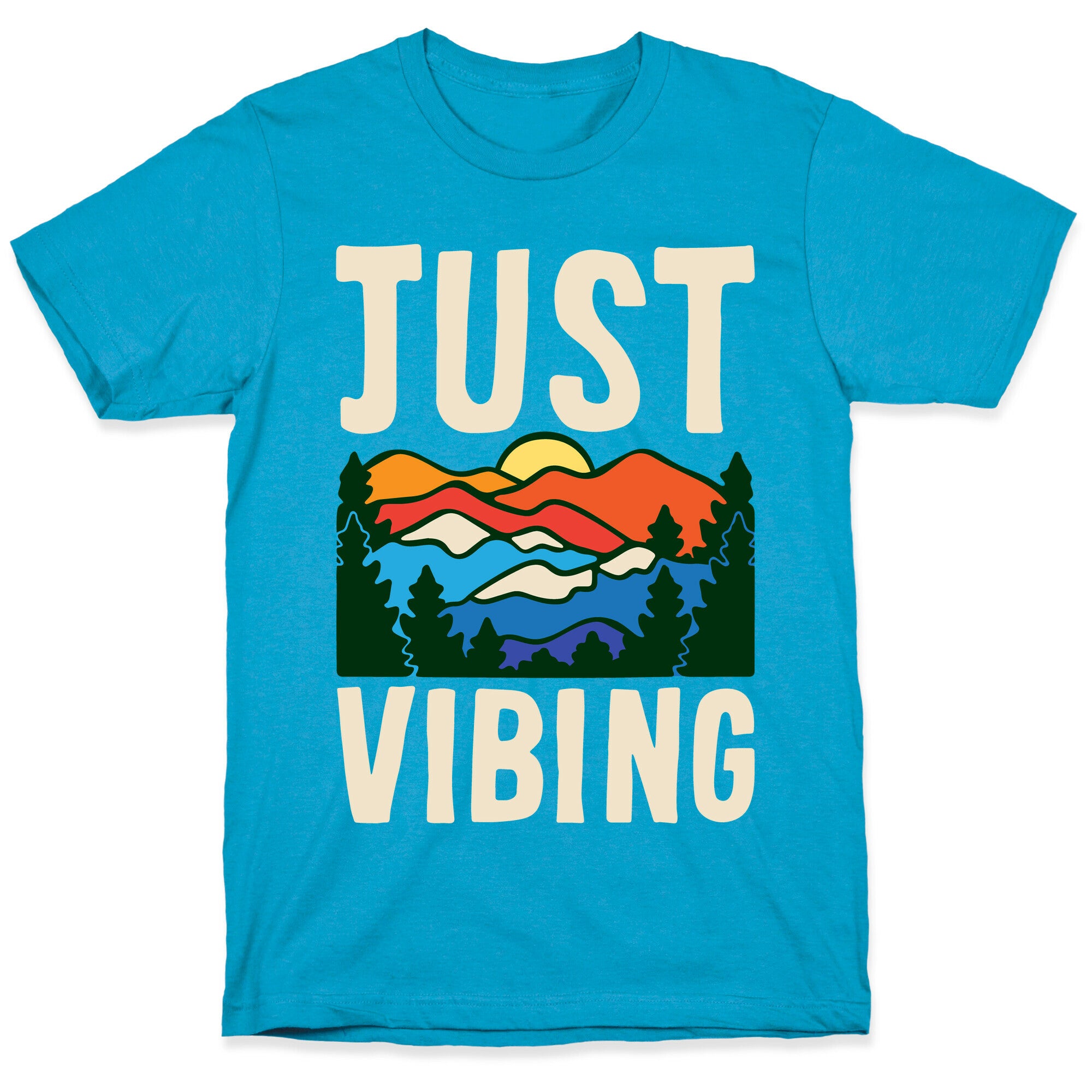 Just Vibing Mountains Unisex Triblend Tee