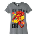 Fight Like A Girl Samus Parody Women's Cotton Tee
