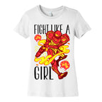 Fight Like A Girl Samus Parody Women's Cotton Tee