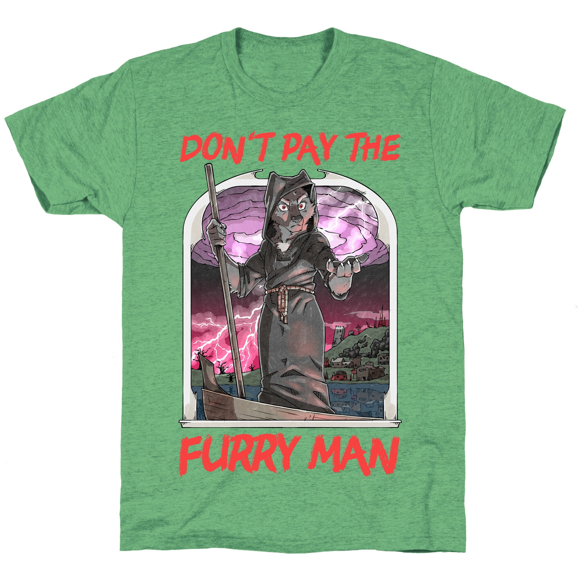 Don't Pay The Furry Man Unisex Triblend Tee