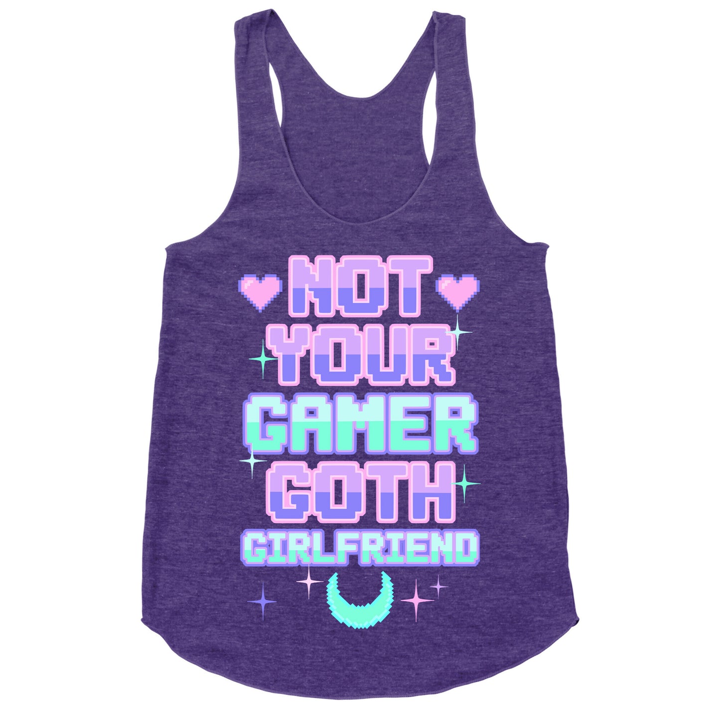 Not Your Gamer Goth Girlfriend Racerback Tank