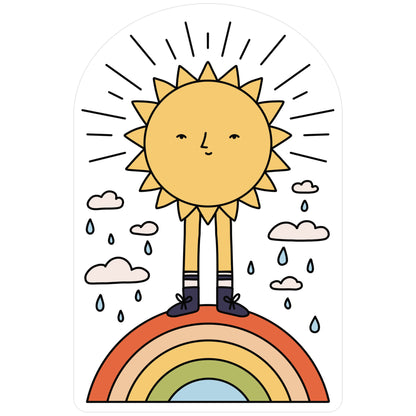 Solar Power Rainbow Sticker