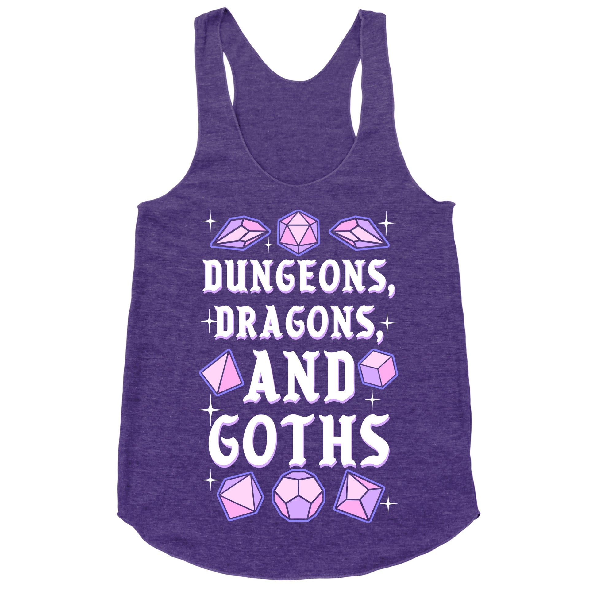 Dungeons, Dragons, And Goths Racerback Tank