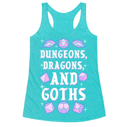 Dungeons, Dragons, And Goths Racerback Tank
