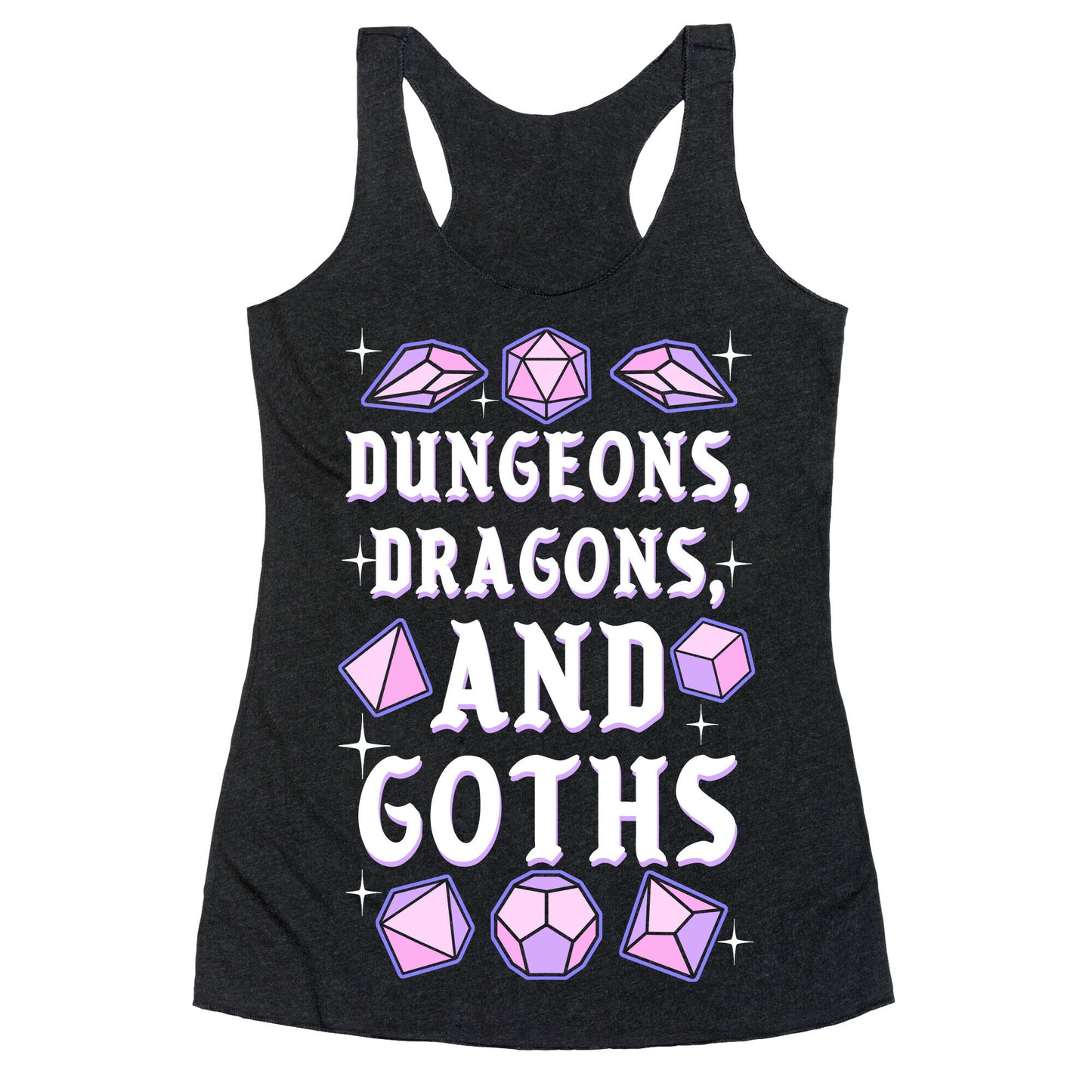 Dungeons, Dragons, And Goths Racerback Tank