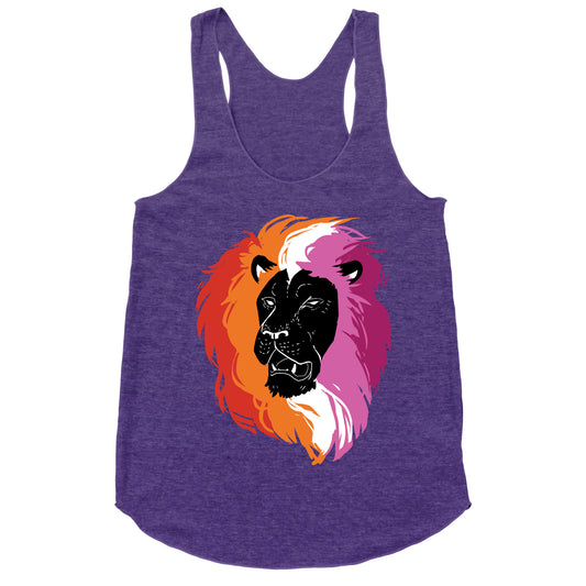 Lesbian Lion Pride Racerback Tank