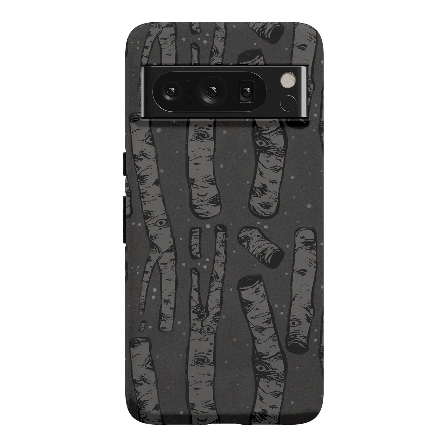 Birch Trees in the Darkness Phone Case