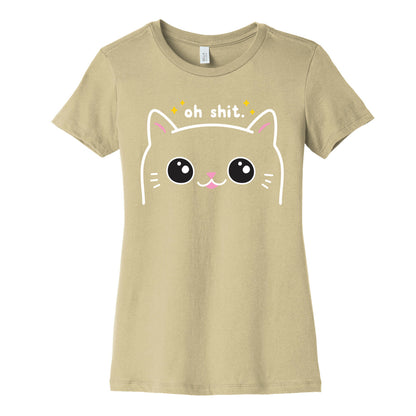 Cuss Cat Oh Shit Women's Cotton Tee