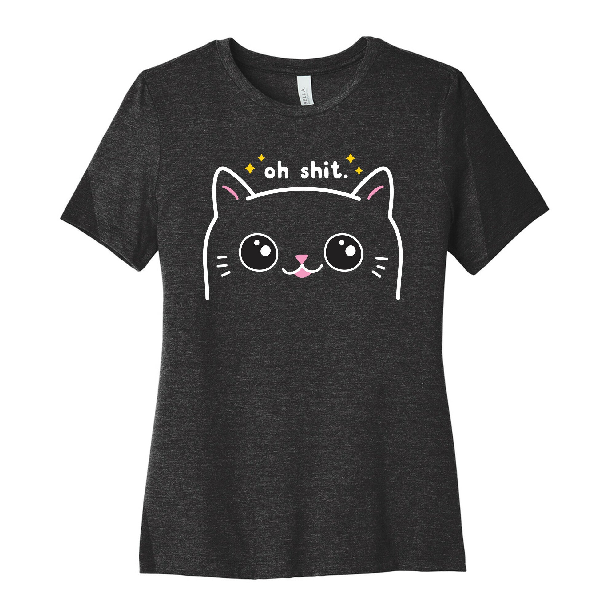 Cuss Cat Oh Shit Women's Cotton Tee