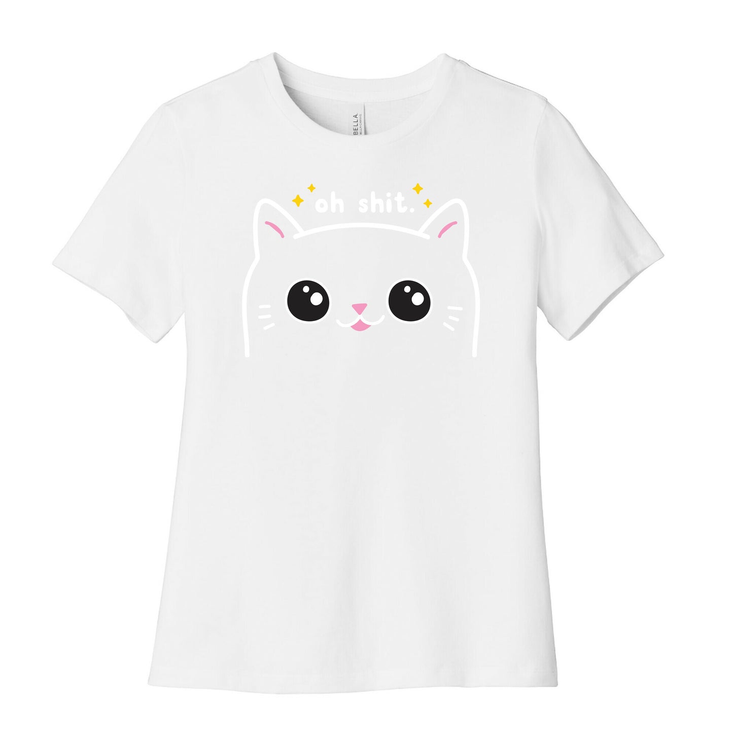 Cuss Cat Oh Shit Women's Cotton Tee
