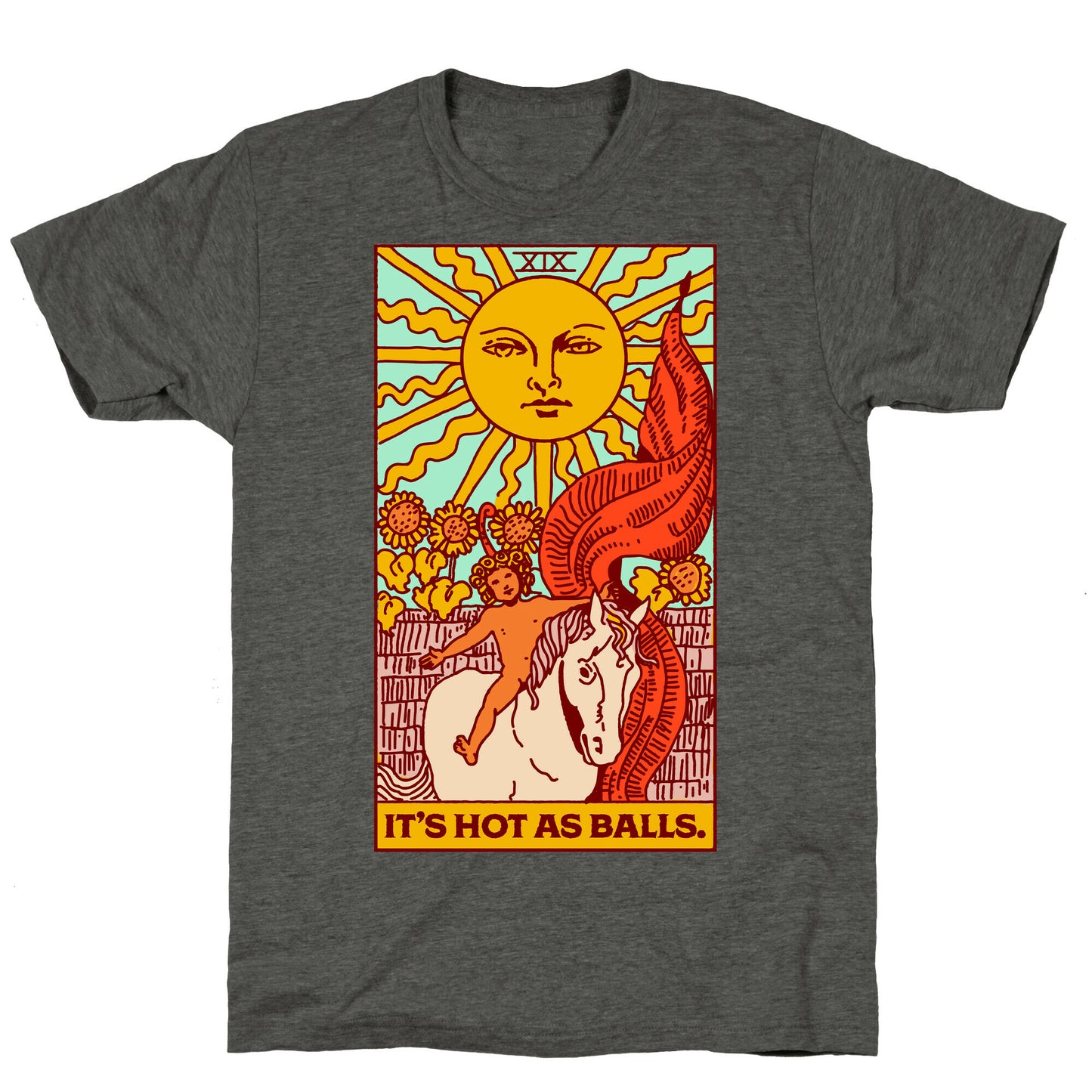 It's Hot As Balls (The Sun Tarot) Unisex Triblend Tee